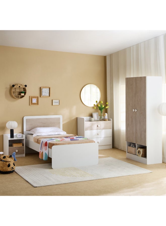 Home Box White 1-Drawer Nightstand for Kids - Image 5